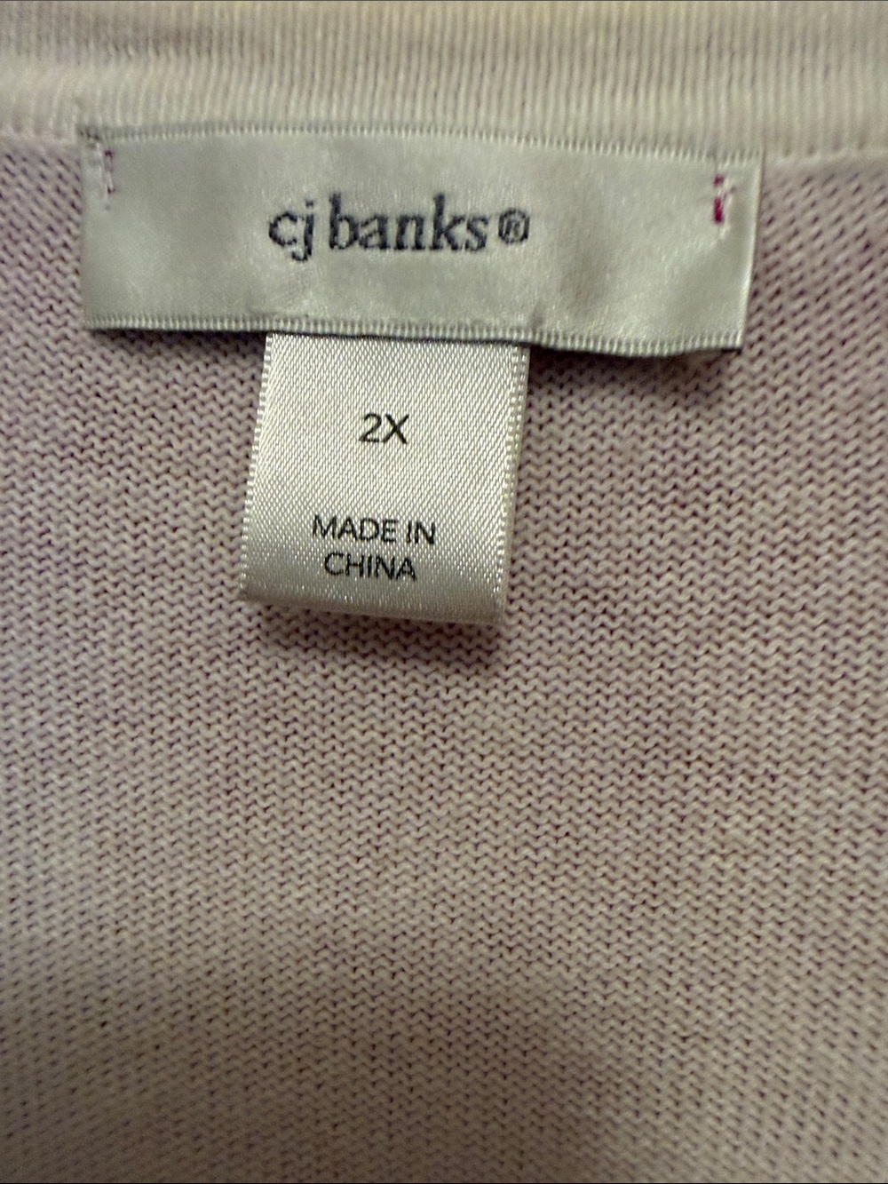 CJ Banks Pink Floral Cardigan. 2X - Picture 3 of 5